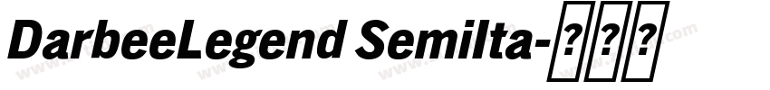 DarbeeLegend SemiIta字体转换